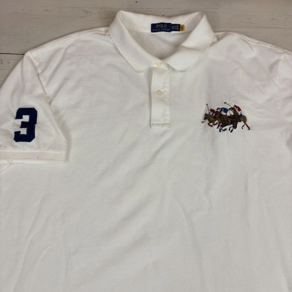 Polo Ralph Lauren Dual Match Triple-Pony Mesh Polo Shirt 4XB Big & Tall